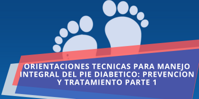 ORIENTACIONES TECNICAS PARA MANEJO INTEGRAL DEL PIE DIABETICO: PREVENCION Y TRATAMIENTO PARTE 1